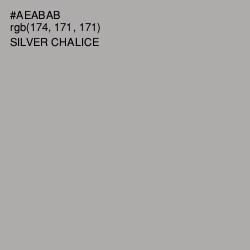 #AEABAB - Silver Chalice Color Image